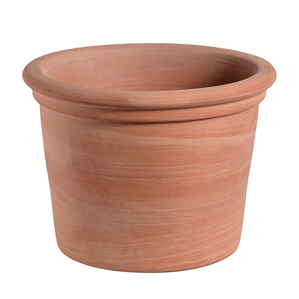 Vaso cilindro bordato